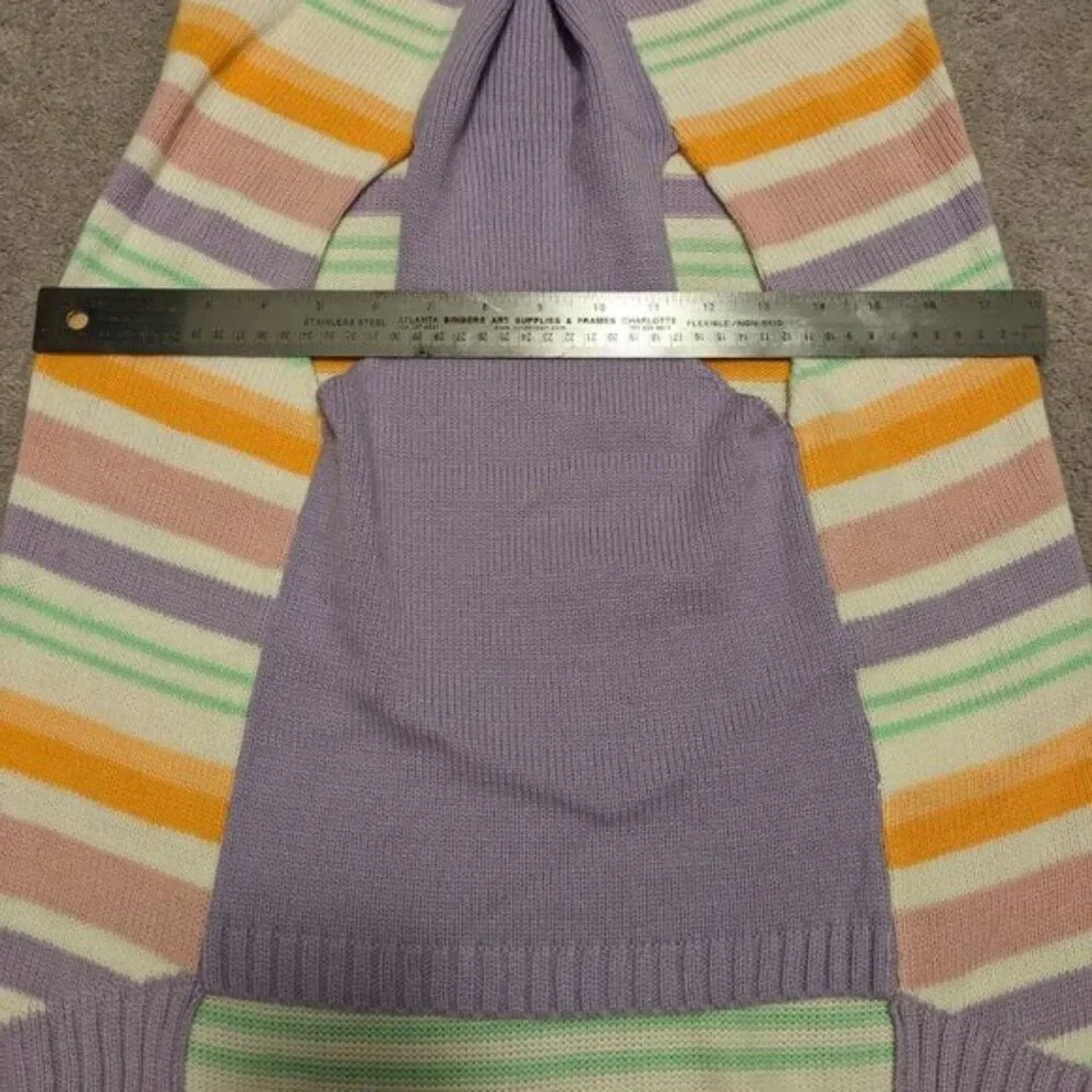 Striped Ribbed Knit Youly Dog Sweater - The Hipster NWT XXXL